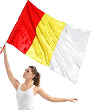 40"X27" Worship Flags for Dance, Praise Dance Flag with Scalable Rod for Church