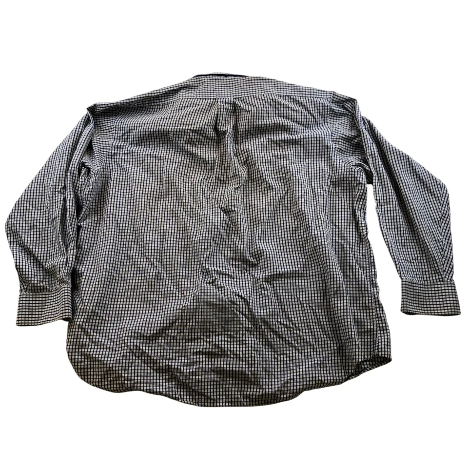 Chaps Mens Dress Shirt Size XXL 18-18.5 Neck Classic Fit Twill Long Sleeve Plaid - Image 2 of 4