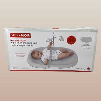 Skip Hop Nursery Style Wipe Clean Baby Changing Pad Light Gray #8320