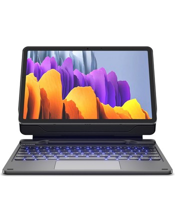 Dexnor Keyboard Case for Samsung Galaxy Tab S7 S8 Tablet Magic with S Pen Holder