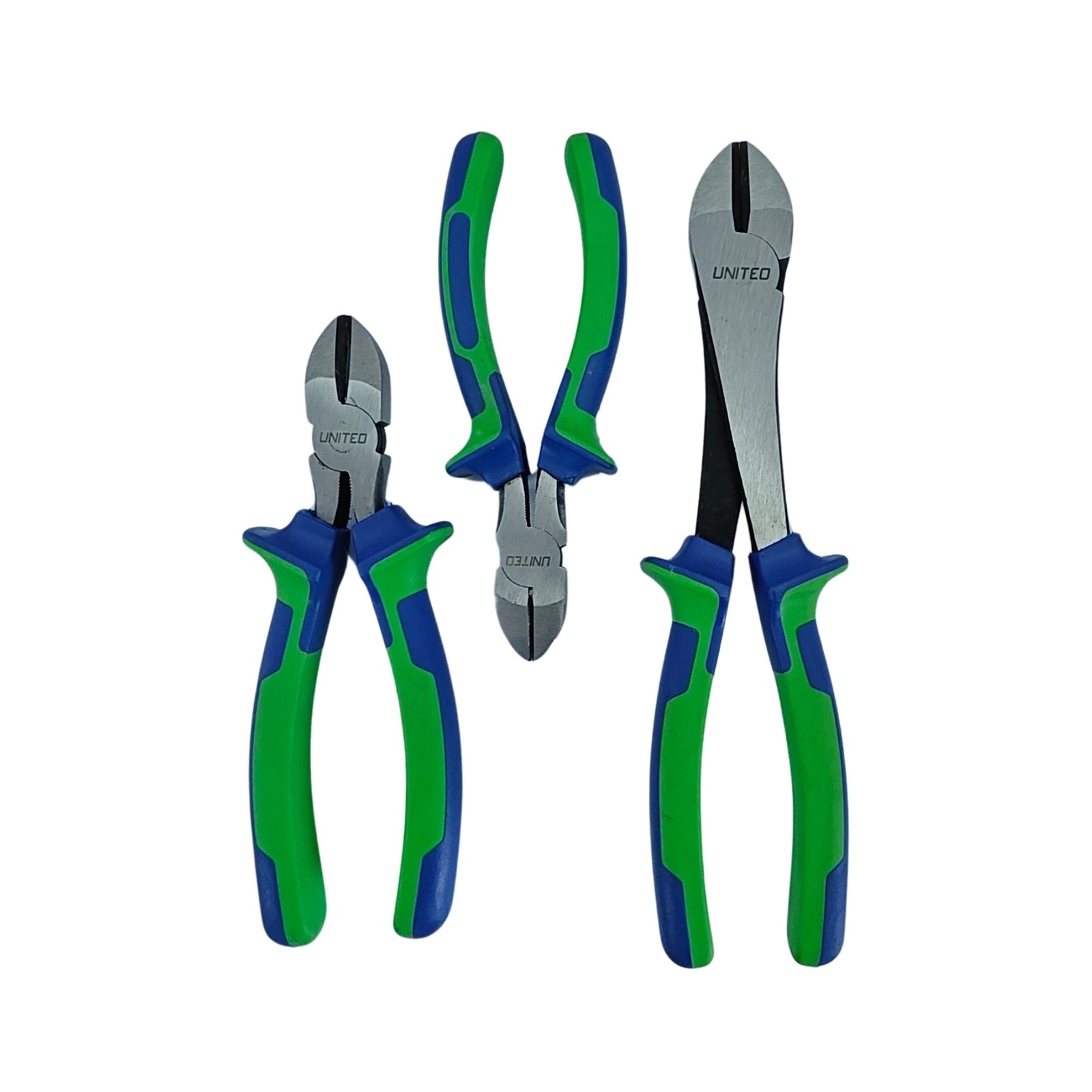 United Tools 3PC Diagonal Cutting Pliers Set 6" 8" 10" | Drop Forged Steel