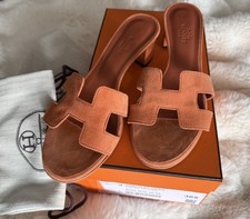 Hermès Oasis Sandals (EU 36.5) Rose Bois de Santal chèvre | WORN ONCE