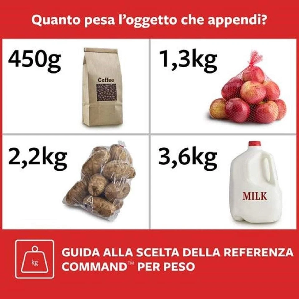 Command 17201BLK Pack of 4 Strips for Medium-Sized Pictures, Black Medianas 8 St - Image 2 of 2