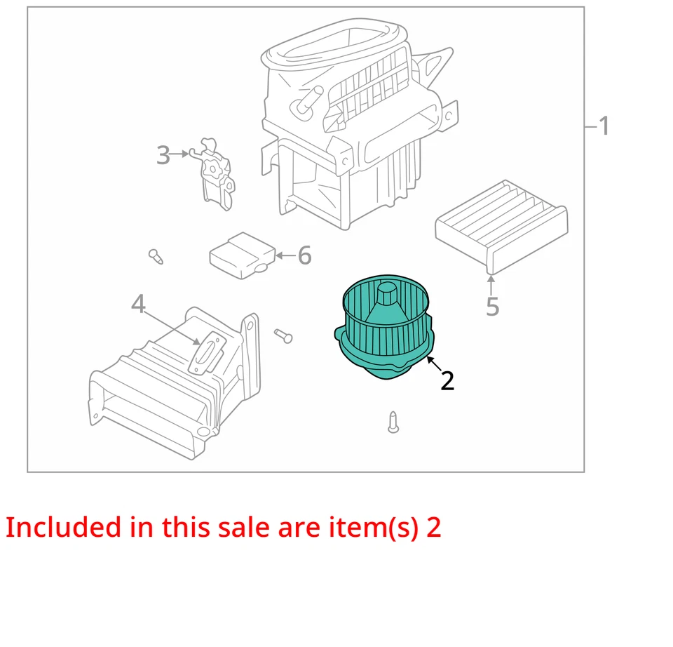 Mitsubishi Galant 2001 calentador aire acondicionado motor fabricante de equipos originales 84 k millas - LKQ295237779 Foto 4 de 4