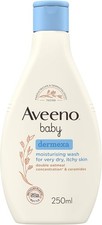 Aveeno Baby Dermexa Moisturising Wash (1x 250ml), Soothing Unscented and Soap