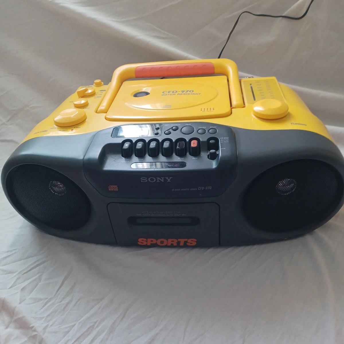 Sony Yellow Portable Stereos & Boomboxes with Headphone Jack for