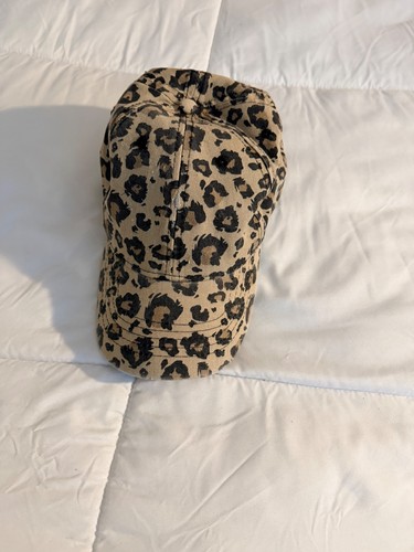 Leopard Print Adjustable Baseball Cap - OSFM