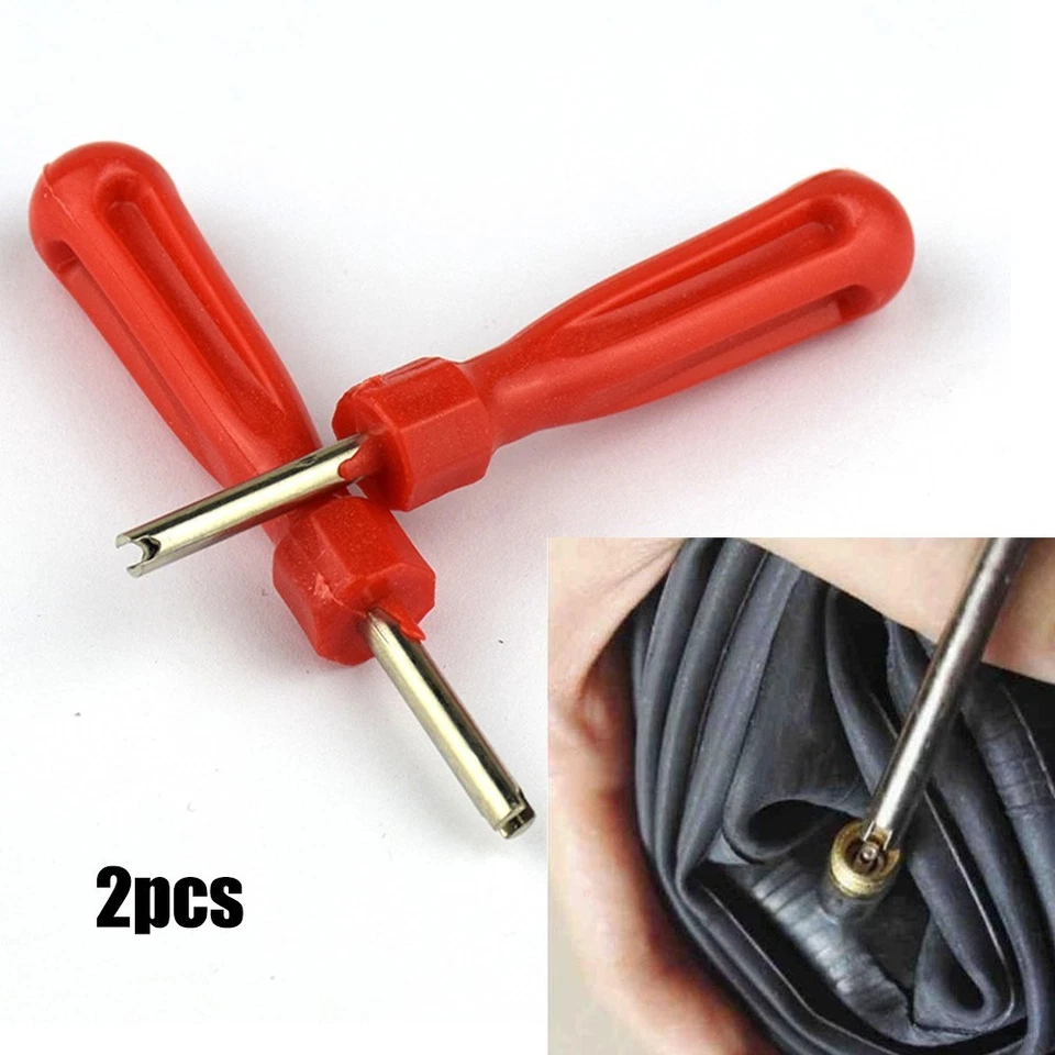 2pcs Single Head Valve Core Remover 69mm Handle Length Tire Repair Tool - Image 2 of 4