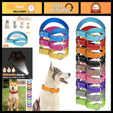 12 Pcs Adjustable Martingale Dog Collar Set - Reflective, Heavy Duty Nylon, No P