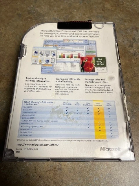 Microsoft Office Professional 2007, Word, Excel, Power Point, Outlook, Buchhaltung Ex - Bild 3 von 4