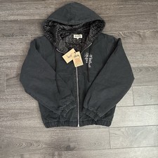 Stussy Canvas Insulated Work Jacket Black 8Ba...