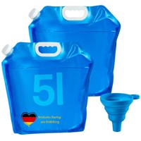 Wasserkanister Faltbar 2×5 L – Faltbarer Wasserkanister/Trinkwasserkanister F...