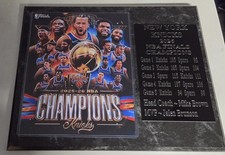 New York Knicks 2026 NBA Champions statistics plaque