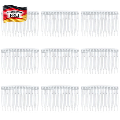 9 Stück Haarkamm Zum Stecken Steckkamm Haare French Side Combs Small Kunststoff 
