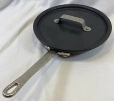 Calphalon Commercial Anodized Aluminum 8" #1388 Fry Grill Pan With Lid Skillet