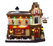 Village Premium COFFEE SHOP Lighted Musical  - St Nicholas Square- New