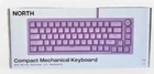 NORTH Compact Mechanical Keyboard 65% Wired USB-A Illuminated Purple QWERTY