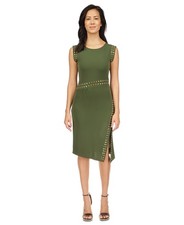 Michael Kors Womens Astor Stud Dress, Jade, X-Large