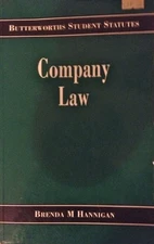 Company Law (Butterworth Student Sta... by Hannigan, Brenda Paperback / softback