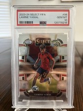 2023-24 PANINI SELECT FIFA #98 LAMINE YAMAL ROOKIE RC PSA 10 GEM MINT