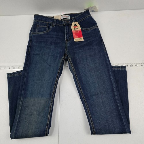 NWT Levi's 511 performance slim fit jeans 14 27x27 blue denim 5078