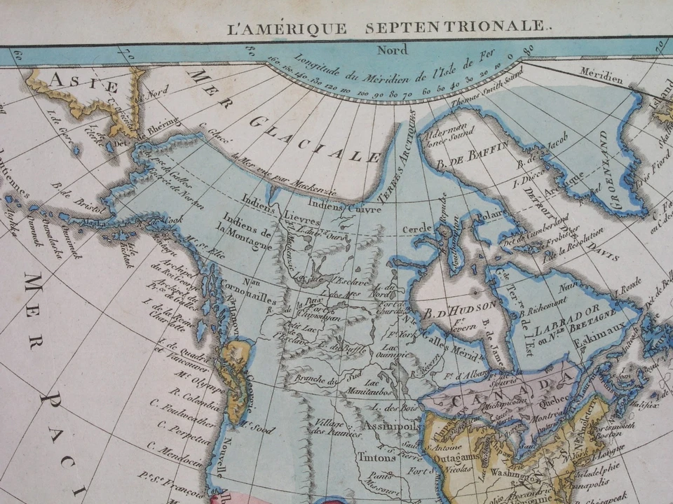1806 rare ORIGINAL MAP UNITED STATES CANADA CUBA MEXICO FLORIDA CALIFORNIA TEXAS - Image 3 of 4
