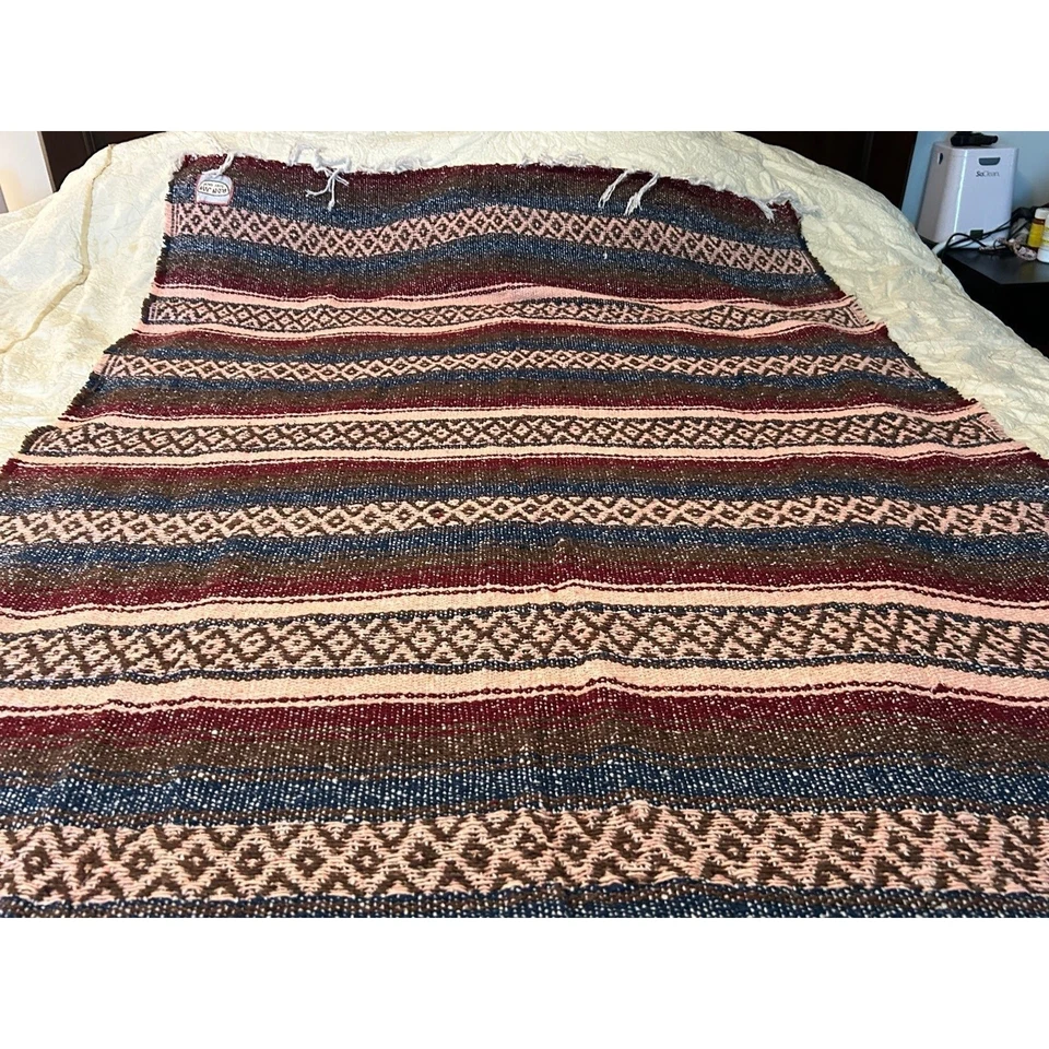 Manta india Ron Jon Surf Shop rayas multicolores Foto 3 de 4