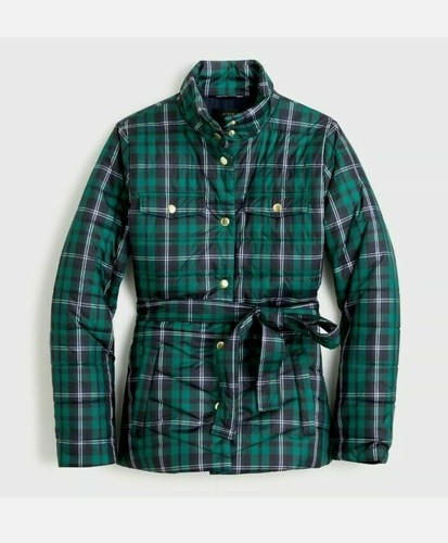 NWT J. Crew Tartan Blue Green Plaid 