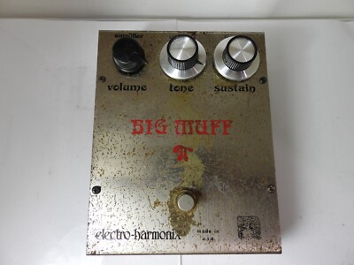 1974 Electro Harmonix Ram's Head Big Muff Pi Fuzz Pedal Vintage and Original