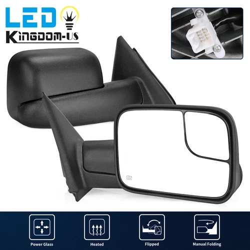 Power Heated Passenger Side Mirror for 2002-2008 Dodge RAM 1500 03-09 2500 3500
