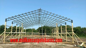 60 Wide Steel Truss Pole Barn Hay Barn Shop Horse Barn Storage