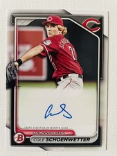 2024 Bowman Cole Schoenwetter Bowman Prospect AUTO #PPRA-CS Cincinnati Reds