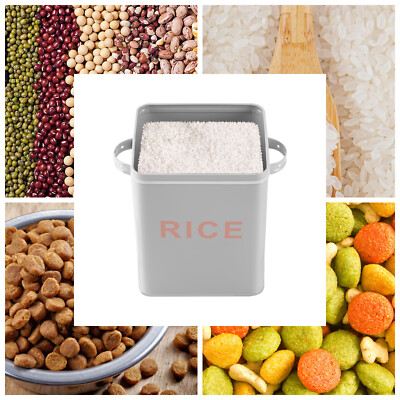Metal Food Storage Container 6L for Rice Flour Sugar Pet Food Cereal Container