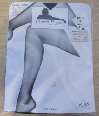 neu ° CHANTAL THOMASS Strumpfhose Gr. 42 44 schwarz Damen Seidenstrumpfhose  NEU