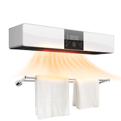 Electric Towel Warmer with Stainless Rack, Wall Mounted Touch Screen