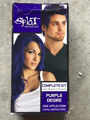 Splat Rebellious Colors PURPLE DESIRE Complete Kit Box Damaged 5