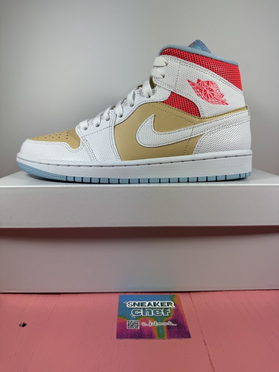 【Chef】NIKE Air Jordan 1 Mid Size 8.5W / 7M - Nike Air Jordan 1 Mid SE Sesame 2021 Brand