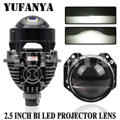 2.5'' Bi LED Projector Lens 70W Car Headlight Kit Retrofit Universal VS Xenon