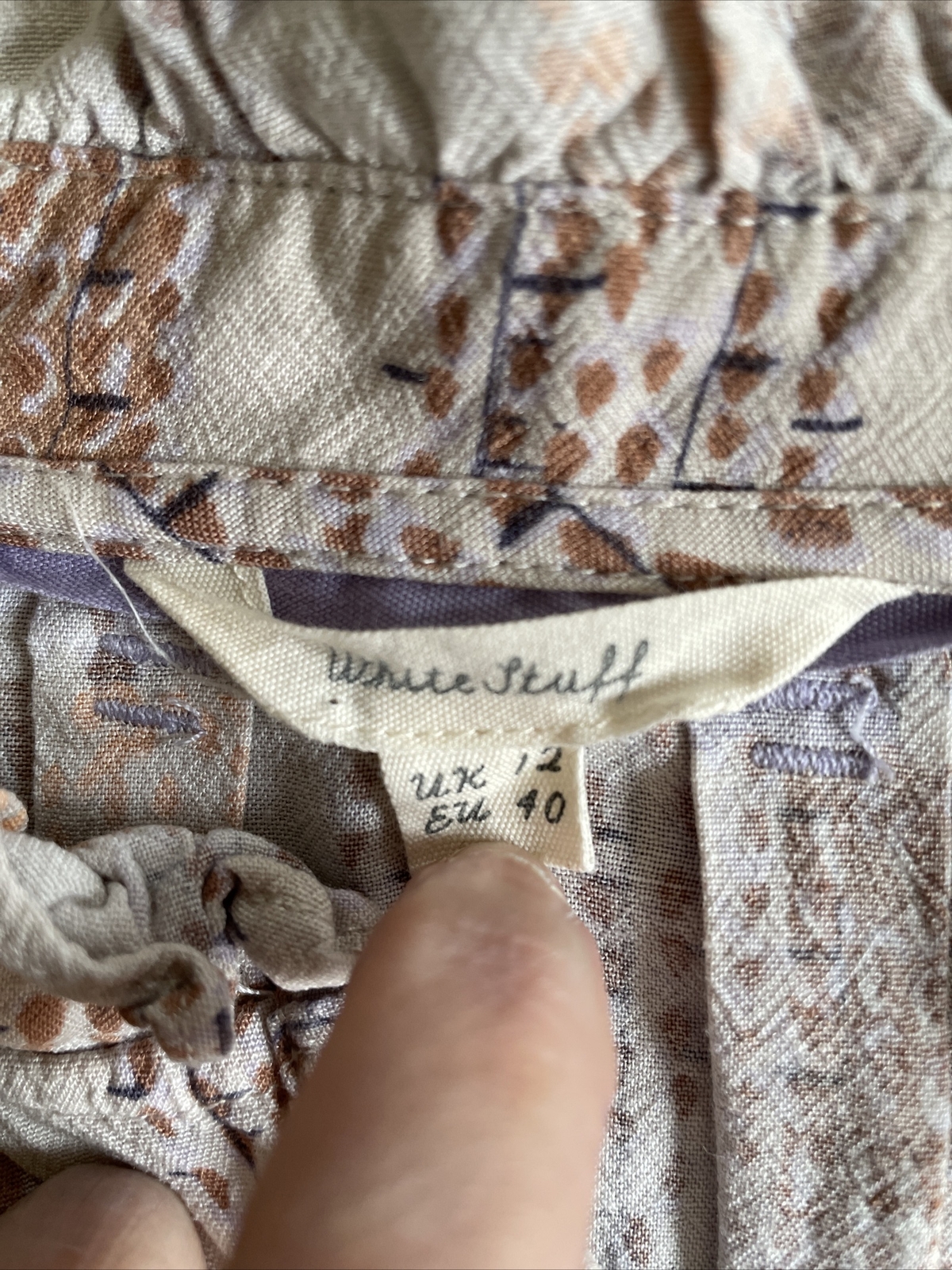 White Stuff Arabella Patchwork Ditzy Print Frill … - image 8