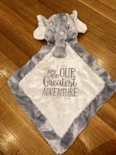 Baby Ganz Elephant Lovey Gray Security Jellybean Mini Blankie Greatest Adventure