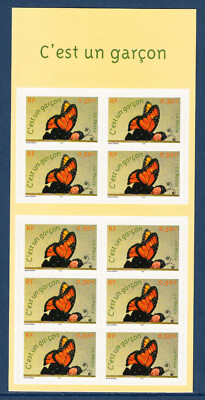 FRANCIA 2004.  YVERT BC-41. TIMBRE DE NAISSANCES C'EST UN GARÇON. ADH.  MNH.
