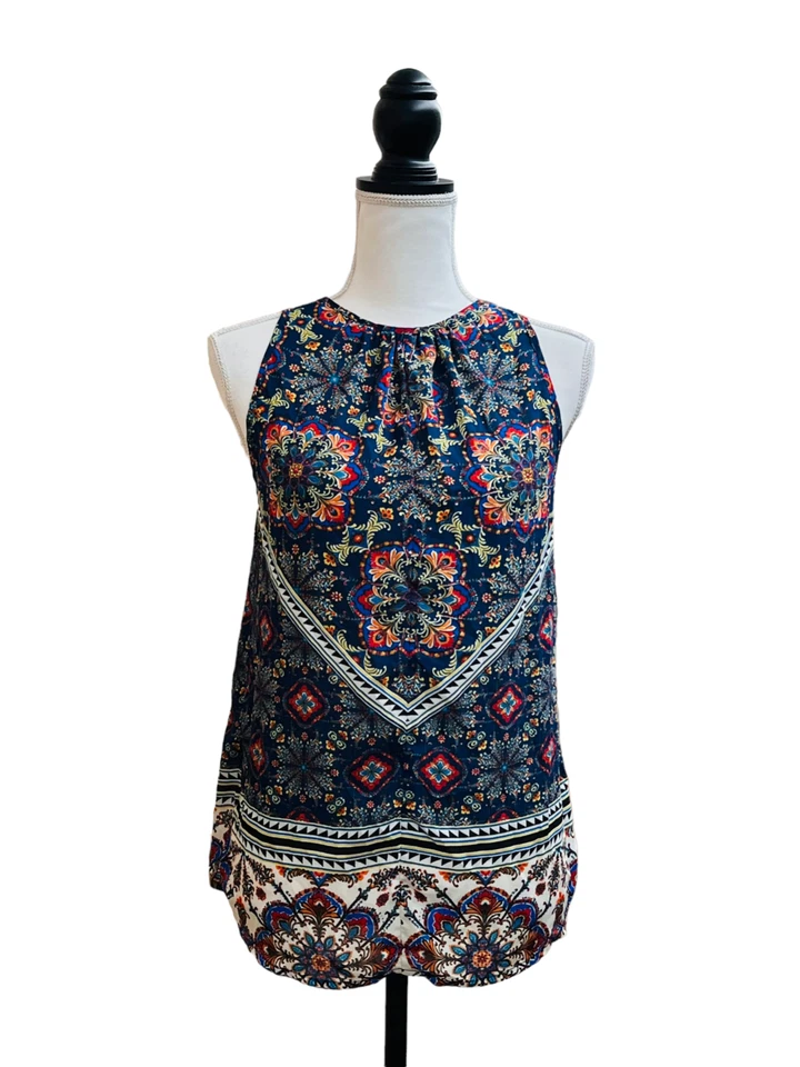 Blusa sin mangas Lily blanca con corbata y espalda abierta para mujer M Foto 2 de 4