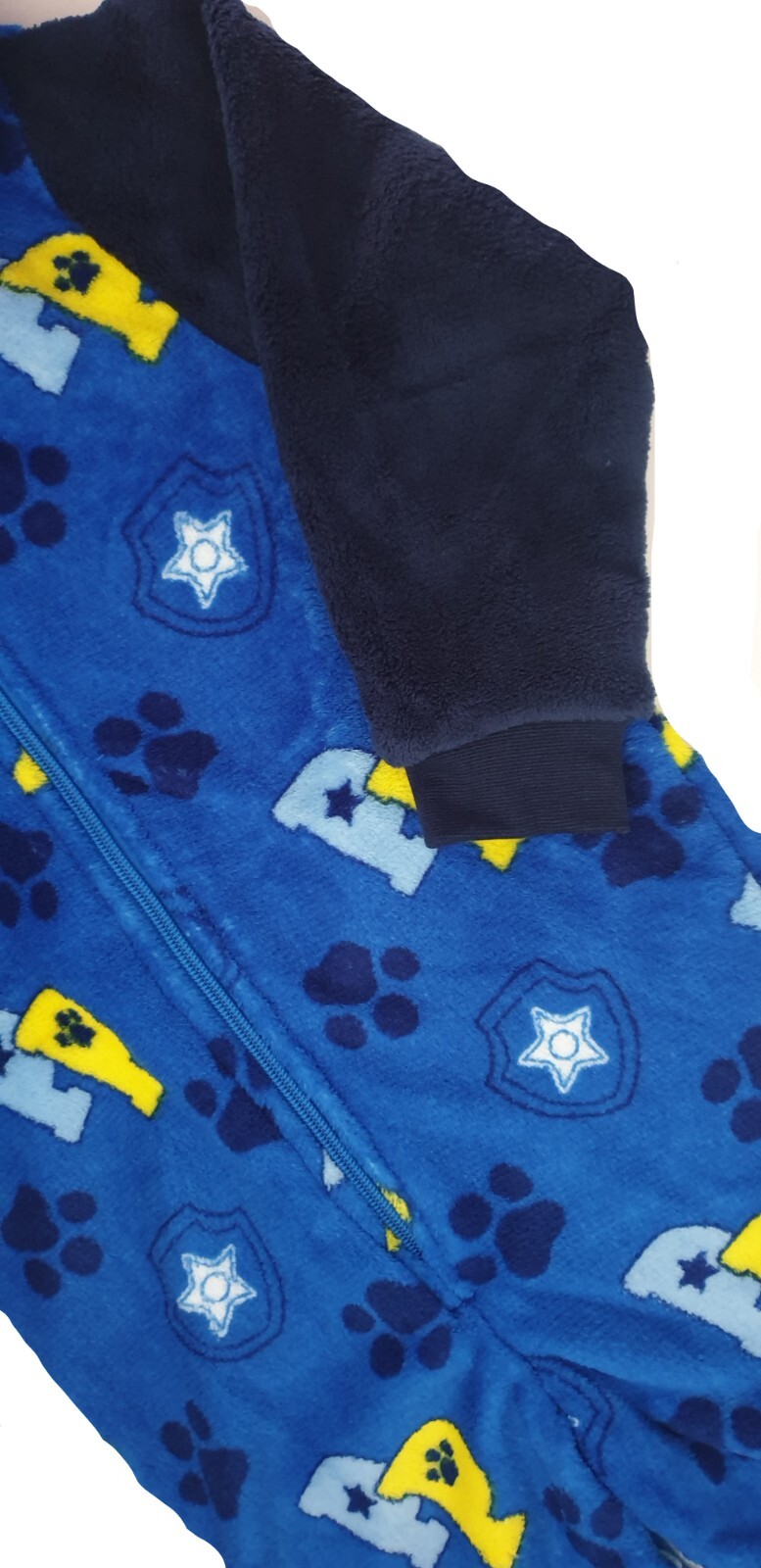PAW PATROL Jungen Schlafanzug Overall - Kuscheliger Fleece-Einteiler Mit Kapuze