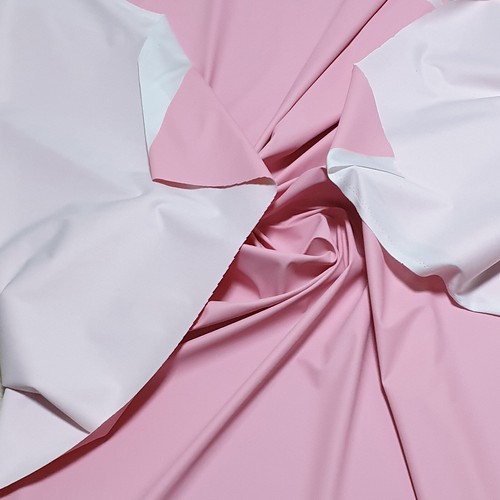 MATTE VINYL PLEATHER GOTHIC FETISH FABRIC WATERPROOF RAINCOAT BLACK WHITE 54'W - Picture 15 of 149