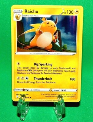Raichu HP130 2021 Collectible Pokemon Trading Card | eBay