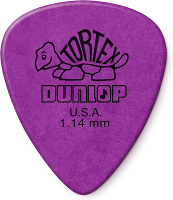 Dunlop Tortex Standard Purple Guitar Picks 1.14mm 24 Pack