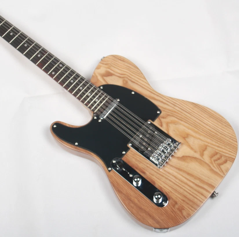 Custom TL Left handed Electric Guitar 12 string Fixed Bridge Free