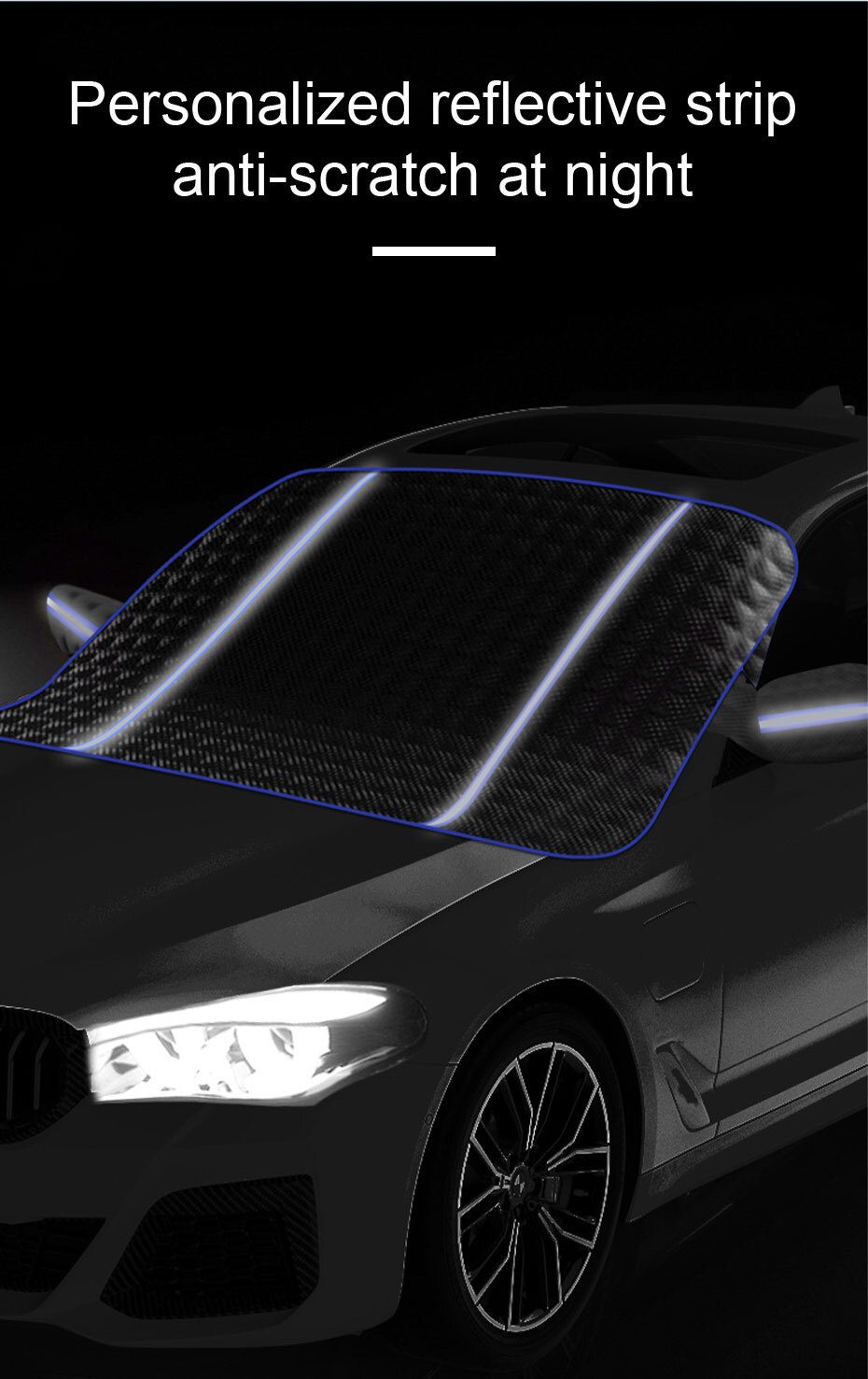 Magnetic Car Windshield Snow Cover Shield Ice Frost Protection For All Weathers