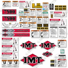 Fits IMT 7500 Decal Kit Full Sticker Set with Logos (30 FT Version)