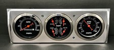 1941 1942 1943 1944 1945 1946 Chevy Truck 3 Gauge Cluster Black